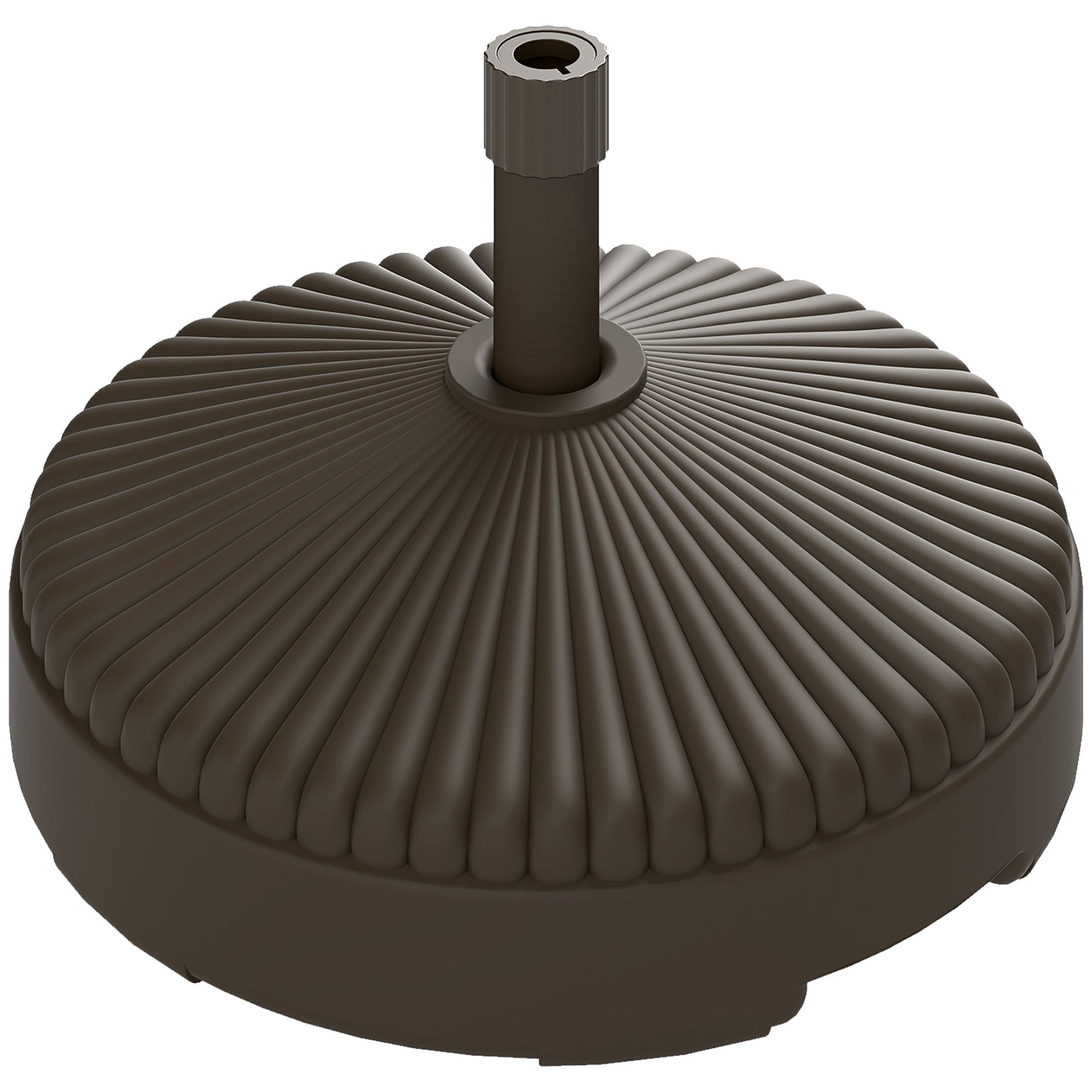 Garden Parasol Base Holder, 28kg Sand Filled, 23kg Water Filled, Sun Umbrella Base Outdoor Umbrella Stand Weight, Brown