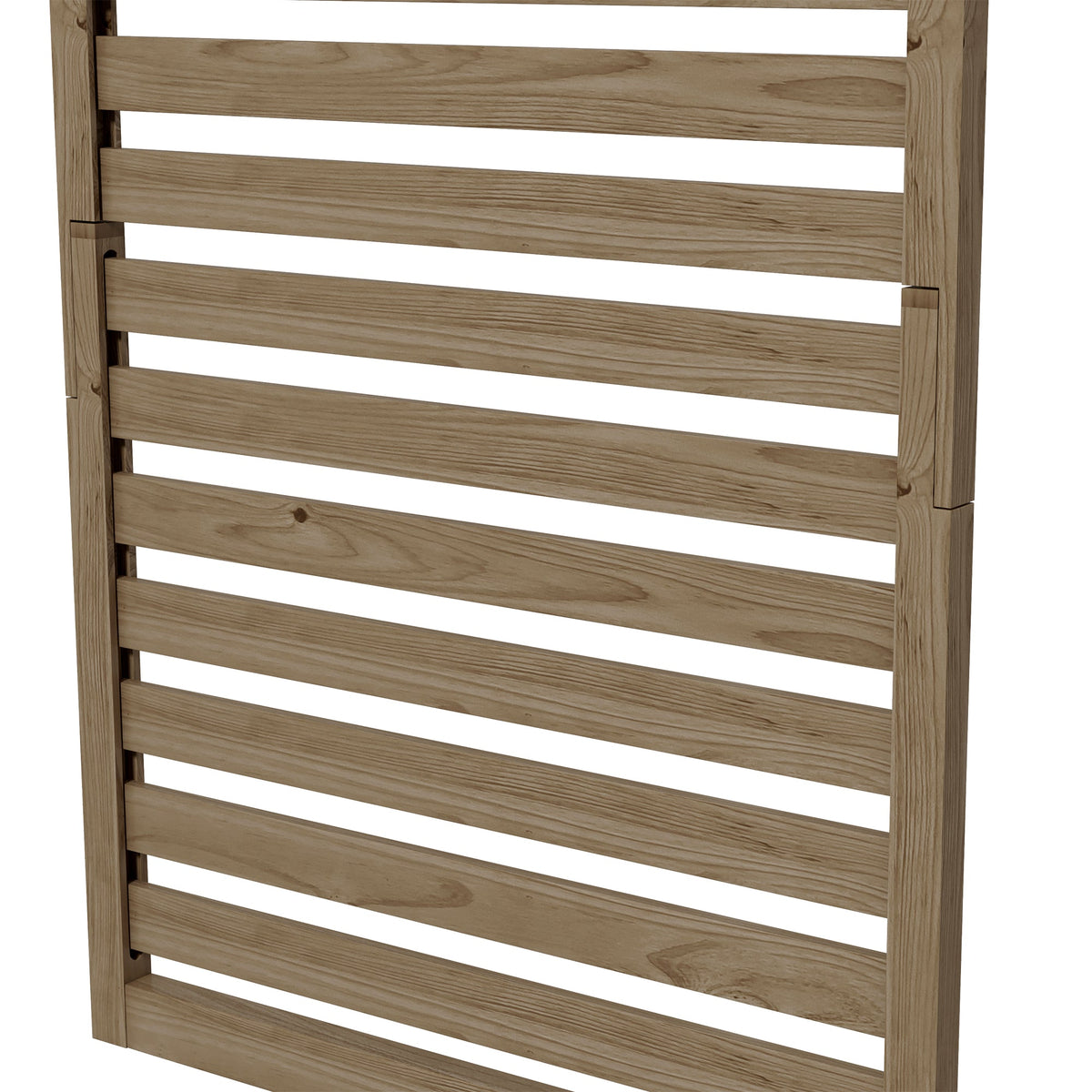 2-pieces Outdoor Plant Stands with Hanging Planter Shelves and Slatted Trellis for Climbing Plants, 170cm Wall Mount Wooden Plant Rack for Patio, Balcony, Porch, Natural