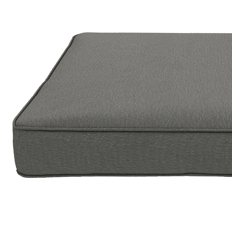 Set of 4 Outdoor Seat Cushions with Ties, Water Repellent Seat Pads for Garden Patio Kitchen Office Chairs, Charcoal Grey
