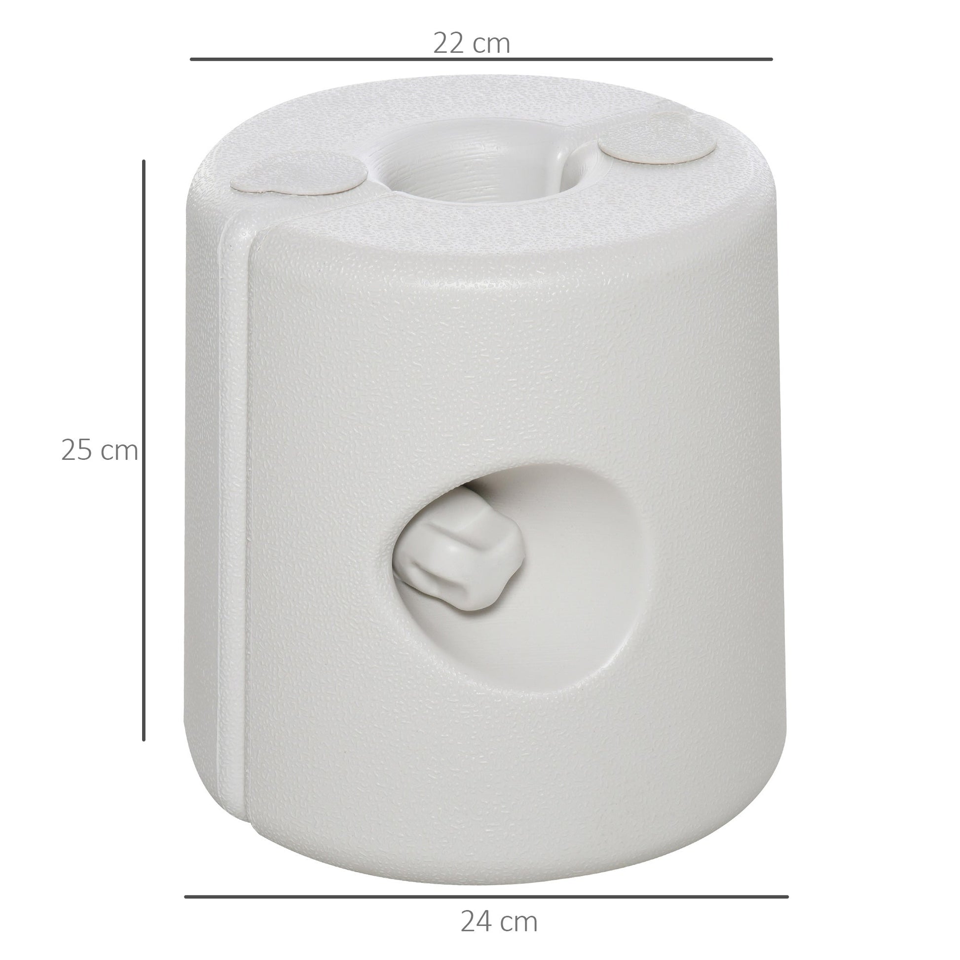 4 Pack 36 kg Gazebo Weights, Canopy Tent Weights with Rapid Clip, Gazebo Leg Weights Fill with Sand or Water, White