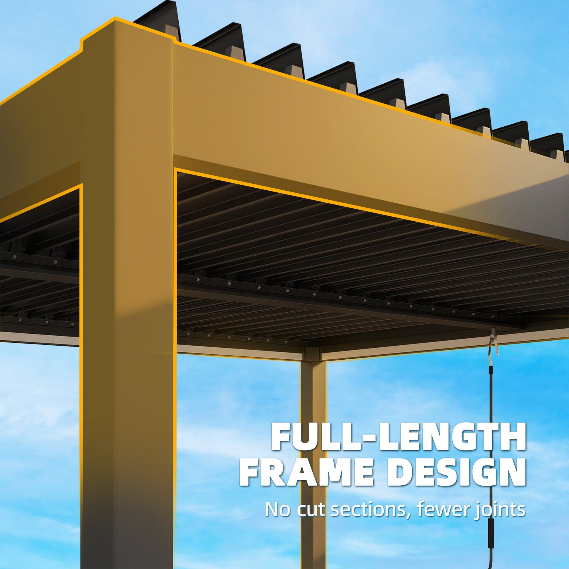 3 x 3 m Louvered Pergola with LED Lights, Adjustable Metal Louvred Roof, Aluminium Patio Gazebo Pergola Canopy with Drainage Gutters, Handles, Remote for Garden Outdoor, Dark Grey