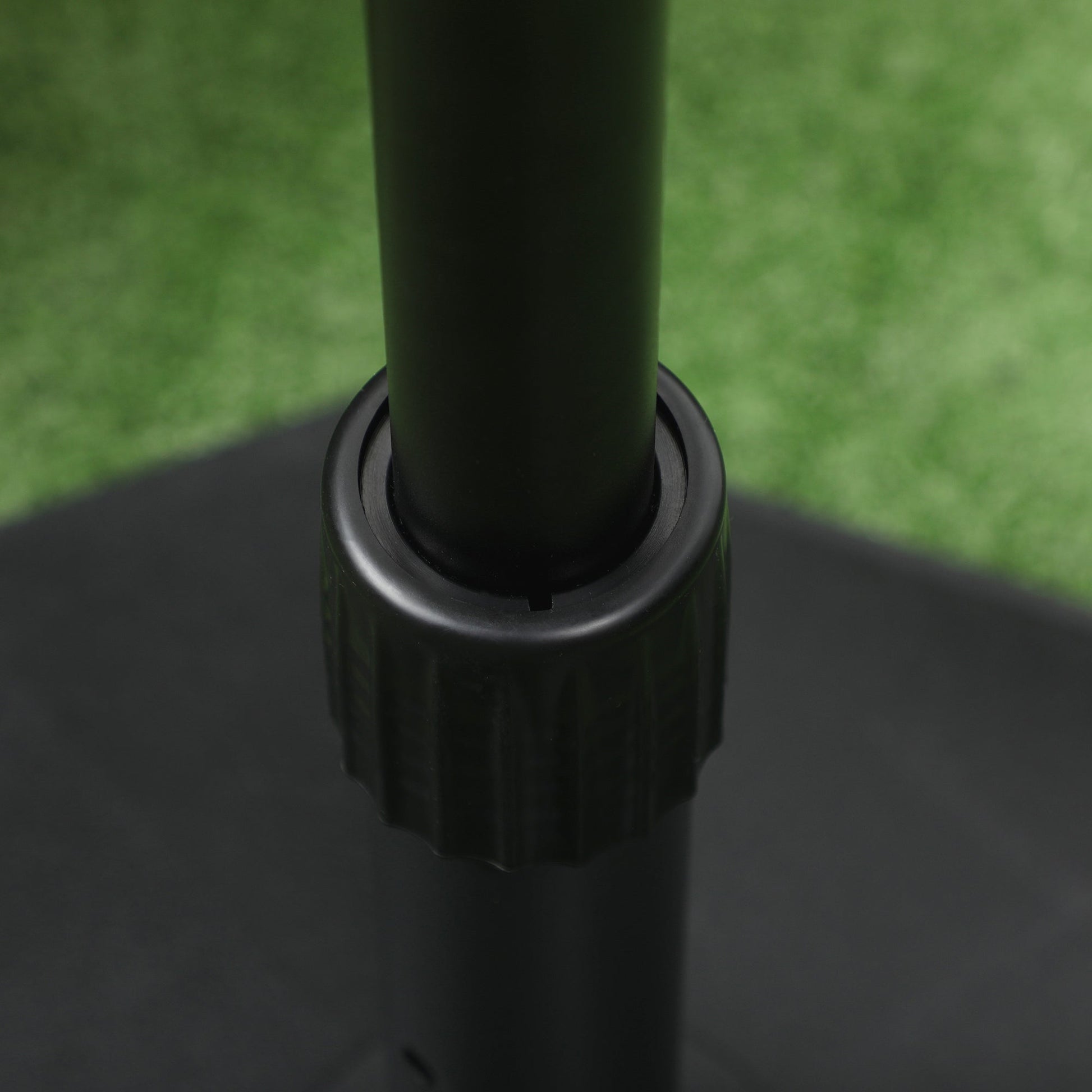 18kg Patio Parasol Base, Garden Concrete Umbrella Base, Outdoor Umbrella Stand Holder for Parasol Poles 34mm, 38mm and 48mm, Black
