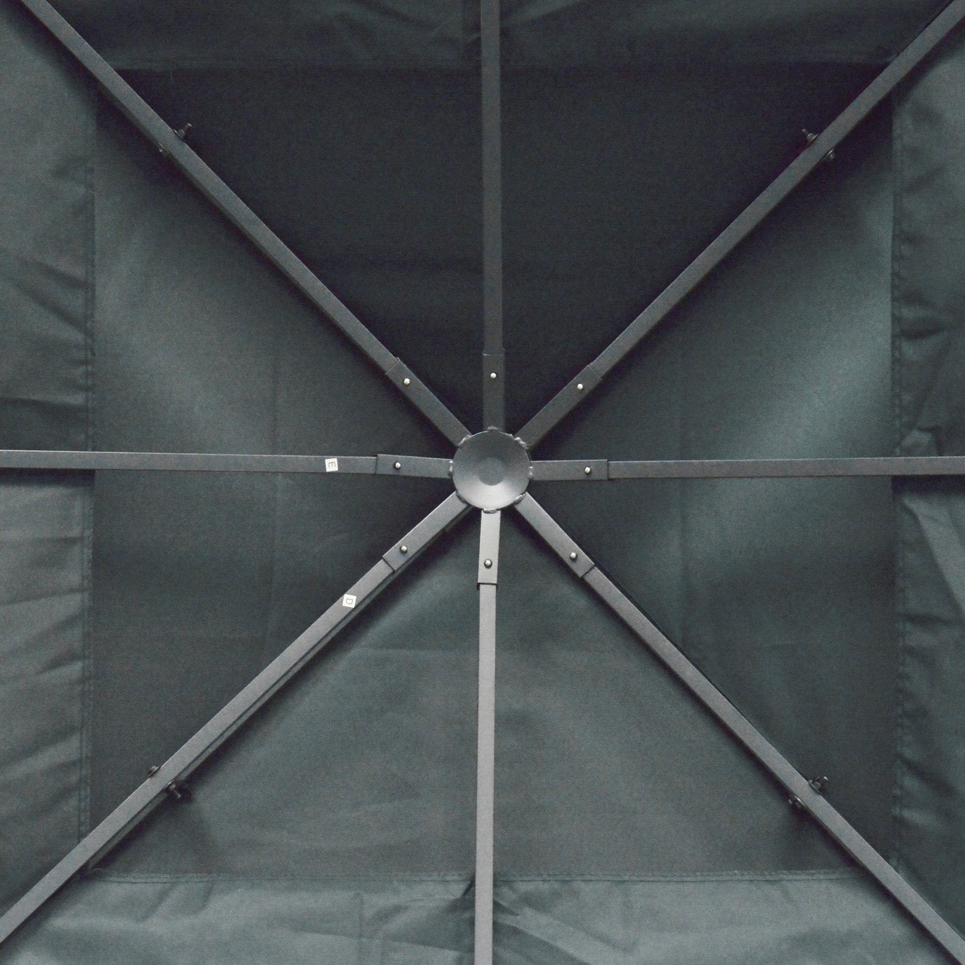 3 x 3(m) Gazebo Canopy Roof Top Replacement Cover Spare Part Charcoal Grey (TOP COVER ONLY)
