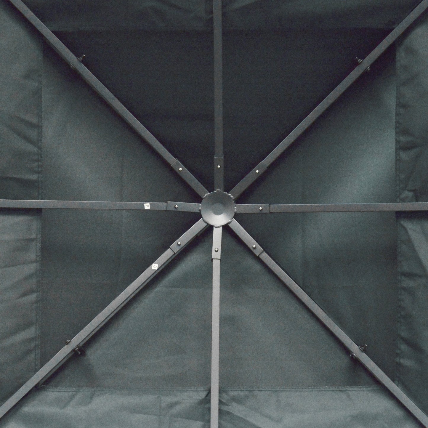 3 x 3(m) Gazebo Canopy Roof Top Replacement Cover Spare Part Charcoal Grey (TOP COVER ONLY)