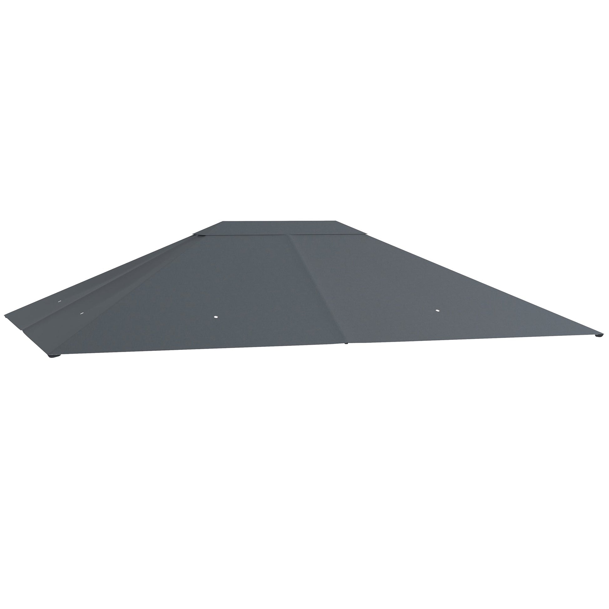 3 x 4m Gazebo Canopy Replacement Covers, Garden Gazebo Roof Replacement with Vents and Drain Holes, TOP COVER ONLY, Dark Grey