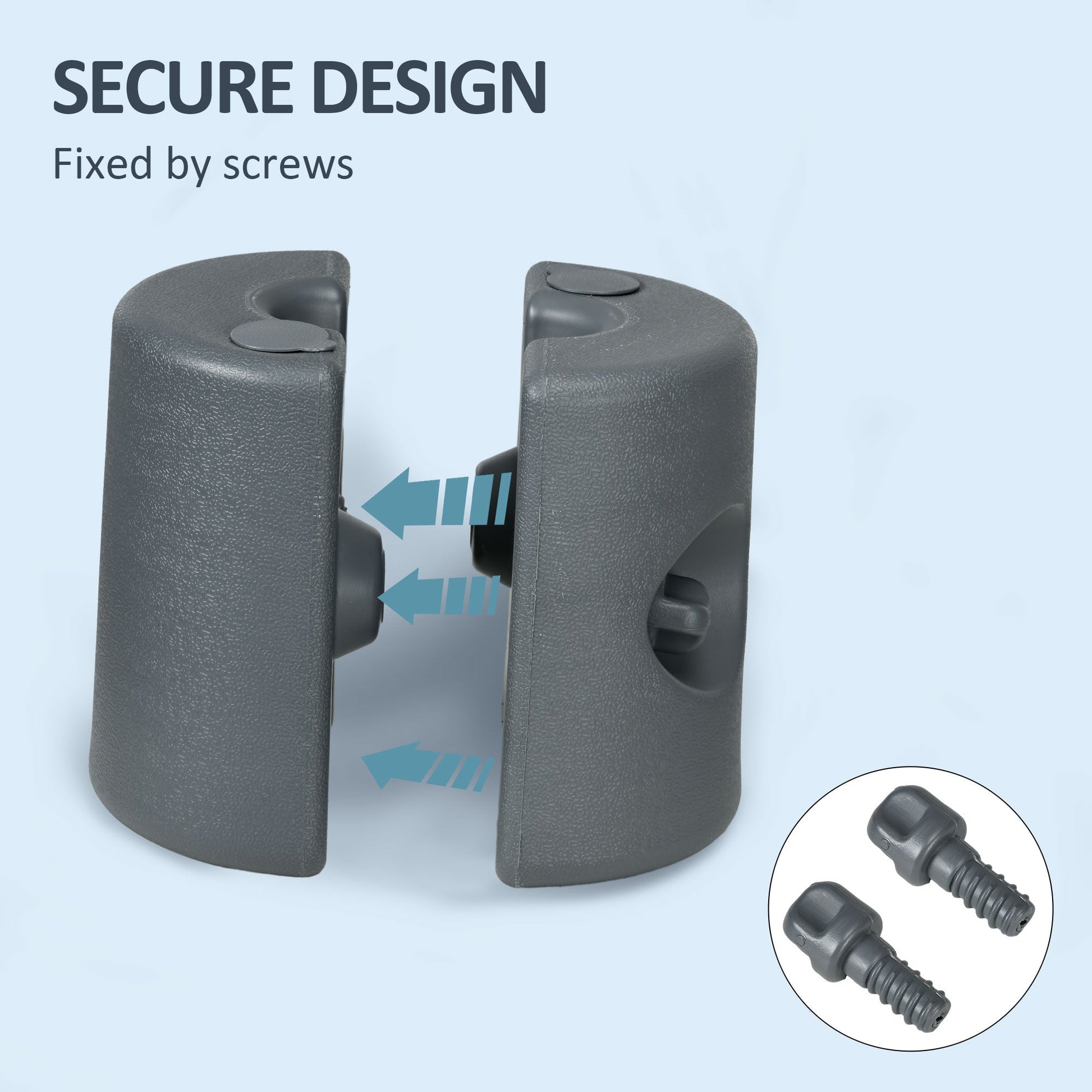 Gazebo Weights Set of 4 with Lock Design for Wind Resistance, 48KG Stably Secure Weights for Tent Gazebo Umbrella, Water or Sand Filled