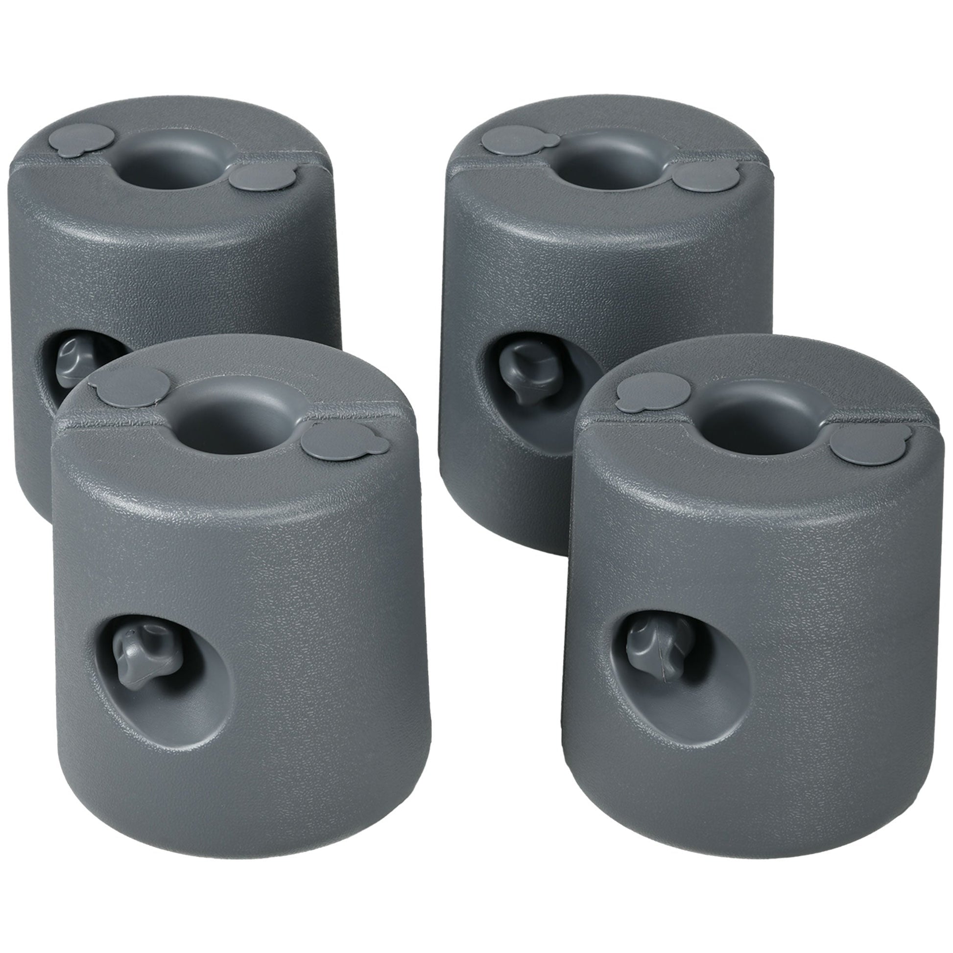 Gazebo Weights Set of 4 with Lock Design for Wind Resistance, 48KG Stably Secure Weights for Tent Gazebo Umbrella, Water or Sand Filled