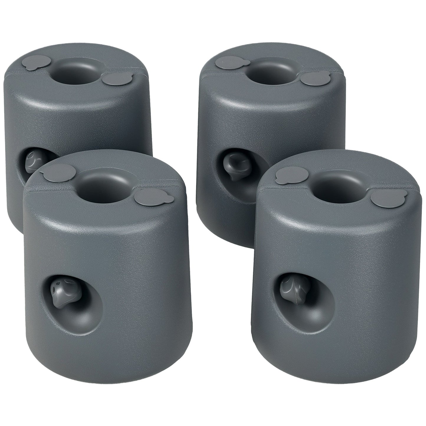 Gazebo Weights Set of 4 with Lock Design for Wind Resistance, 48KG Stably Secure Weights for Tent Gazebo Umbrella, Water or Sand Filled