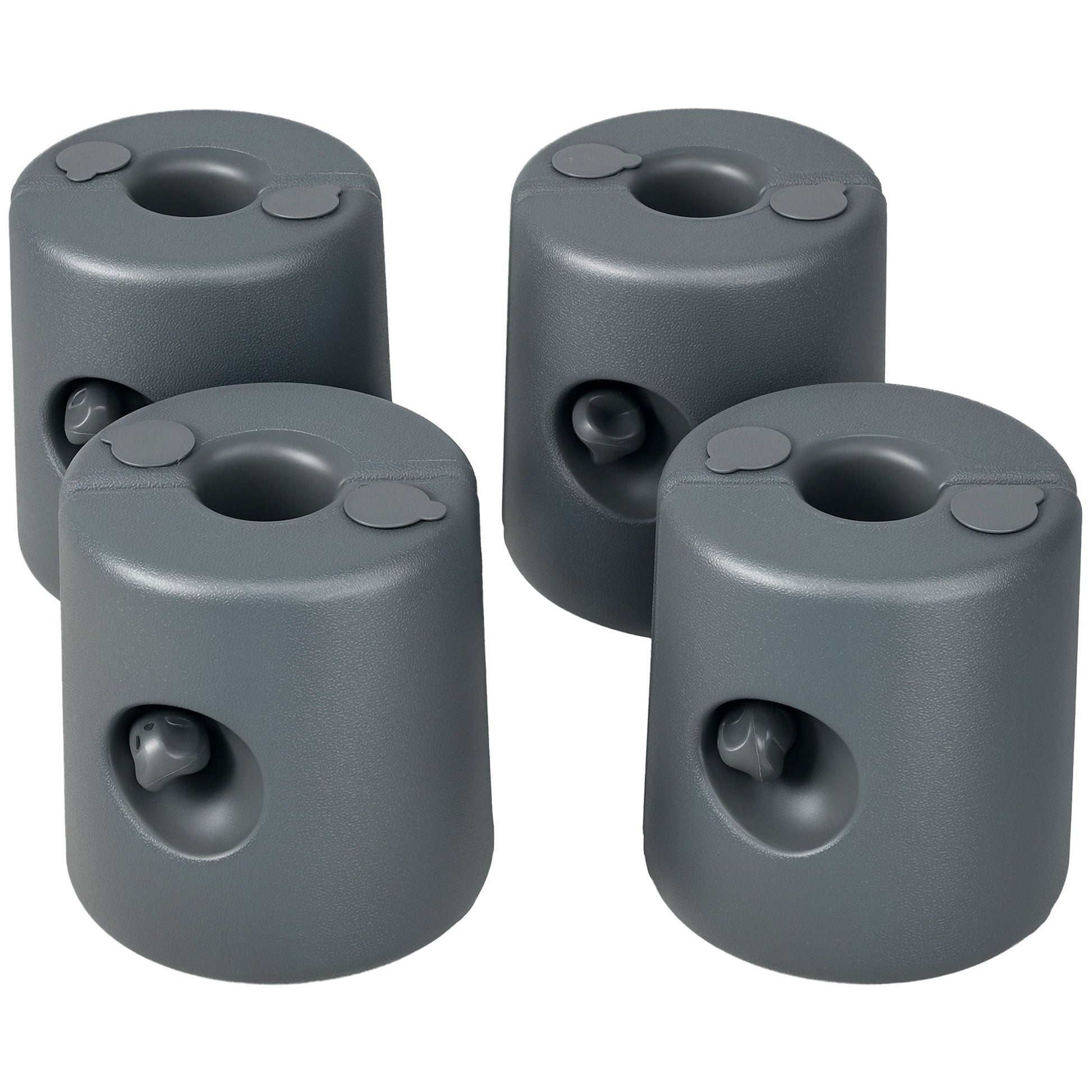 Gazebo Weights Set of 4 with Lock Design for Wind Resistance, 48KG Stably Secure Weights for Tent Gazebo Umbrella, Water or Sand Filled