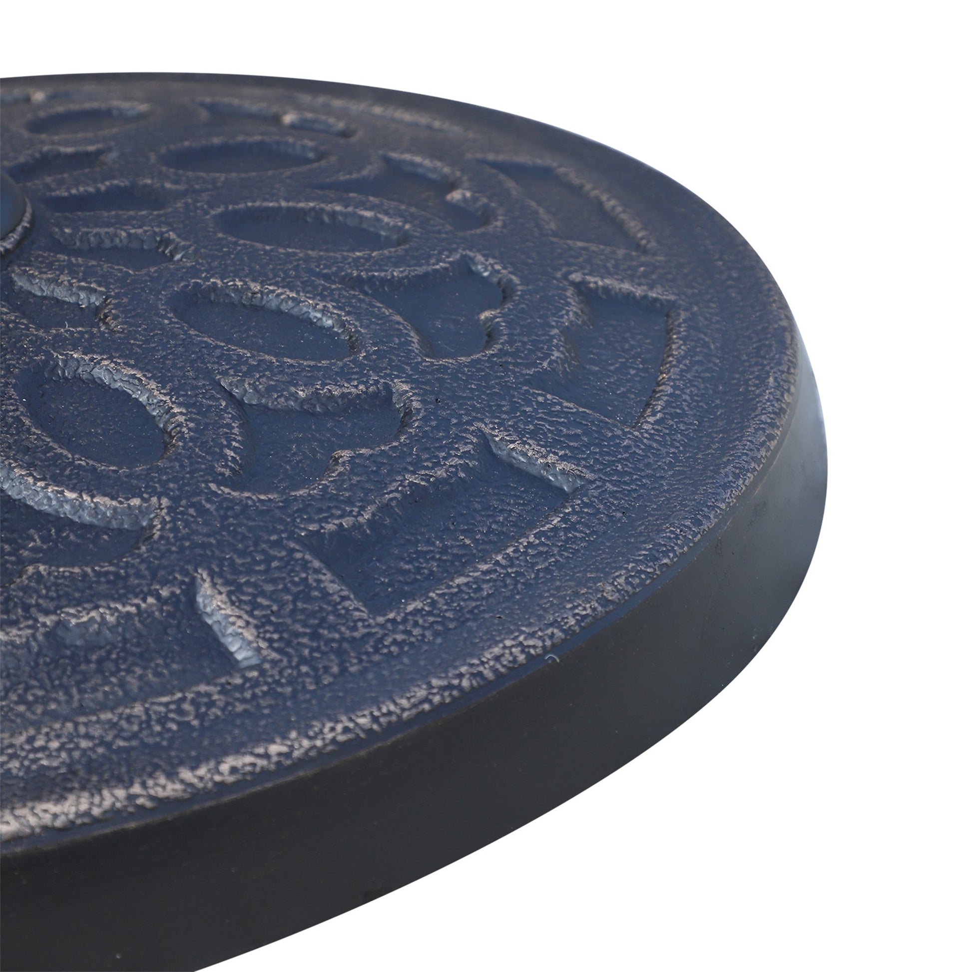 12kg Garden Parasol Base, Round Resin Sun Umbrella Base, Outdoor Umbrella Stand for 38mm or 48mm Outdoor Umbrella Poles, Bronze Tone