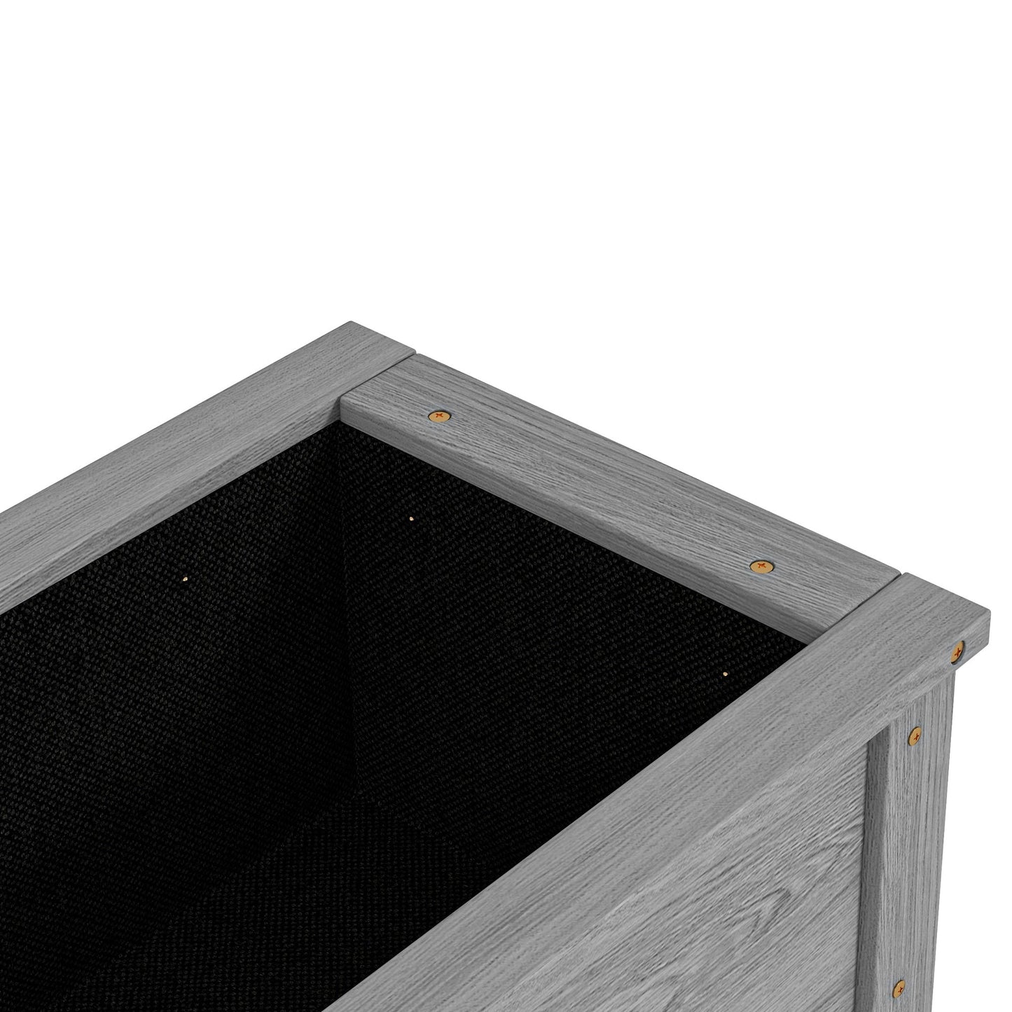 Wooden Raised Garden Bed, Elevated Planter Box with Storage Shelf and Drainage Holes, Raised Planter with Legs for Flowers, Vegetables, Herbs, Grey