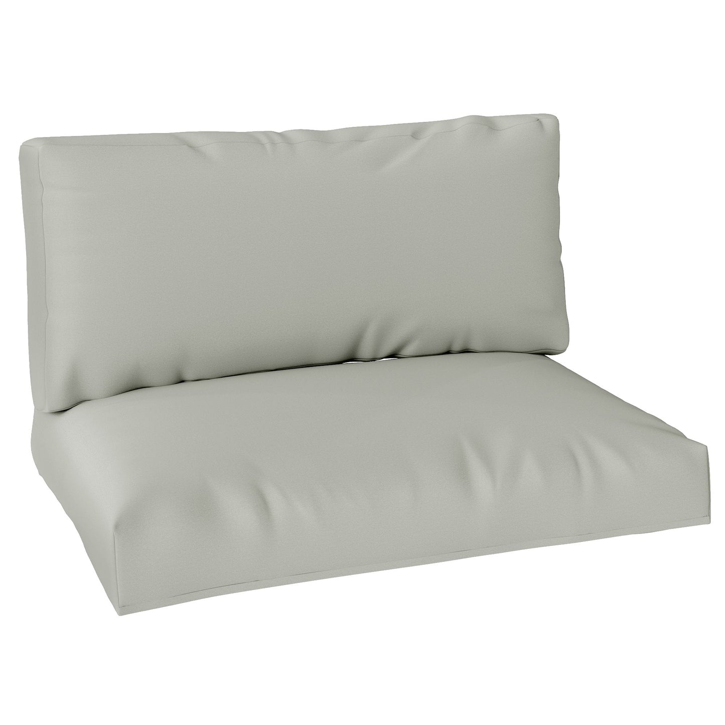 2 Seater Pallet Furniture Cushions Pallet Cushions, UPF20+ 220gsm Fabric, 20 cm Thick Outdoor Seat Pads, Light Grey