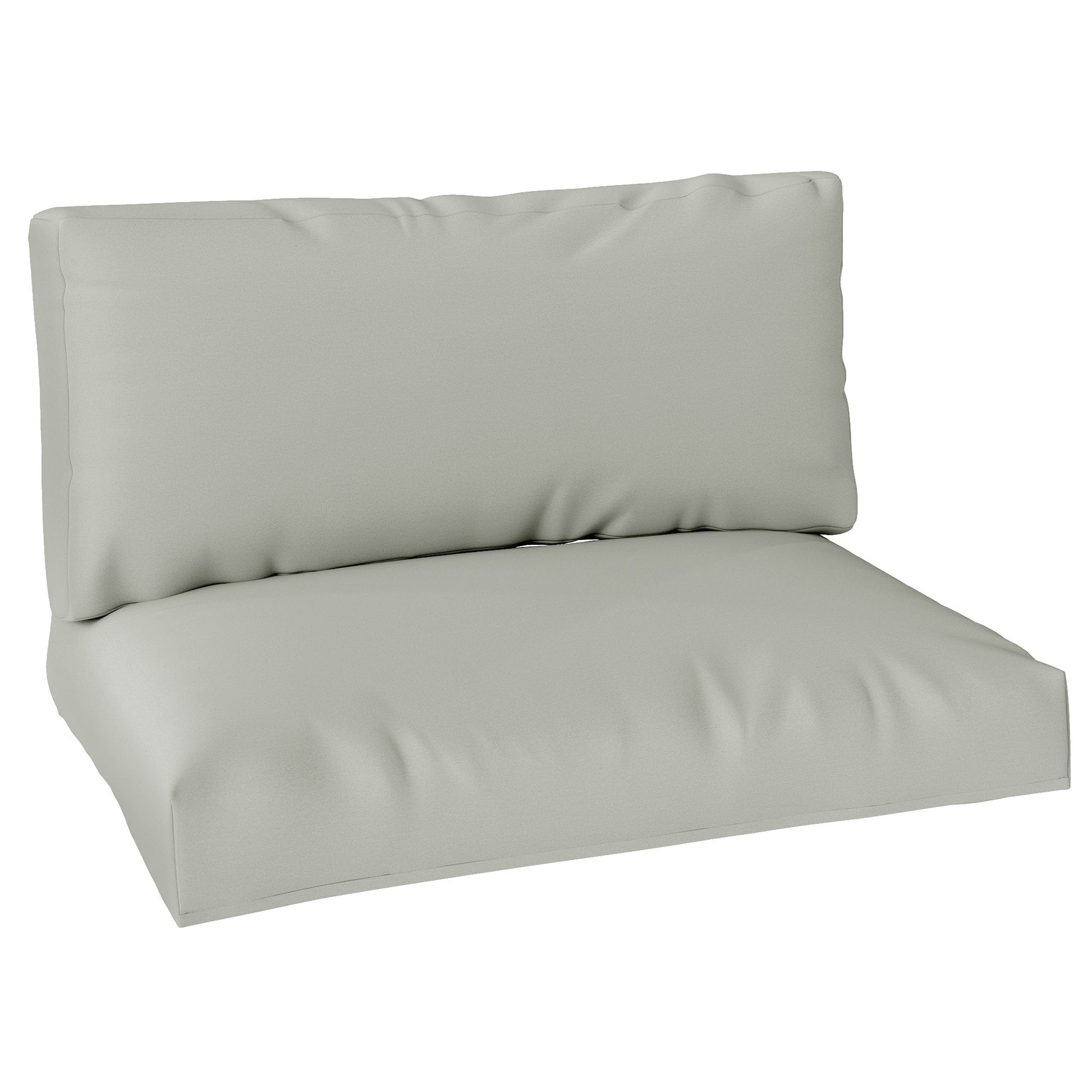 2 Seater Pallet Furniture Cushions Pallet Cushions, UPF20+ 220gsm Fabric, 20 cm Thick Outdoor Seat Pads, Light Grey