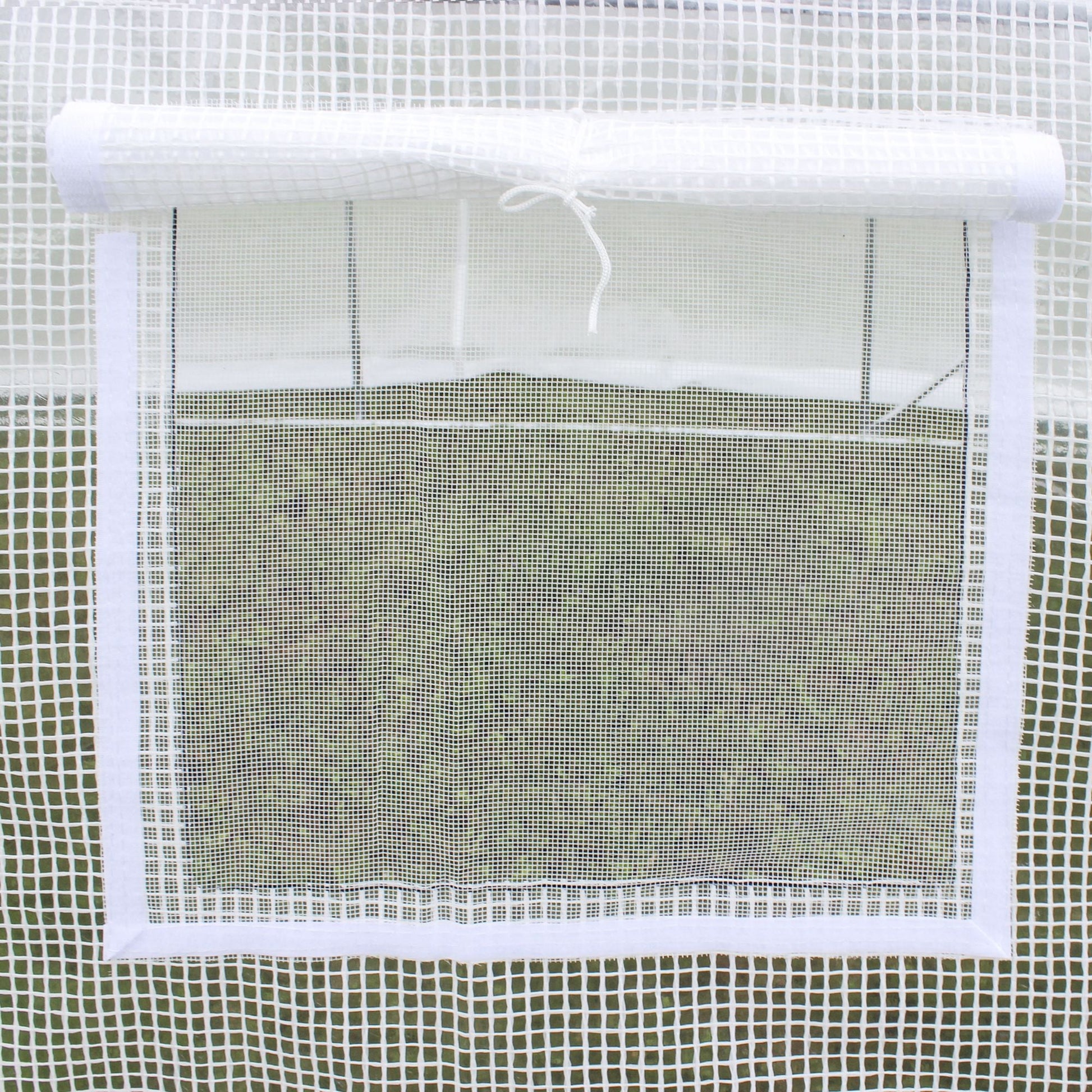 3 x 2 x 2m Greenhouse Replacement Cover ONLY Winter Garden Plant PE Cover for Tunnel Walk-in Greenhouse with Roll-up Windows Door Outdoor, White