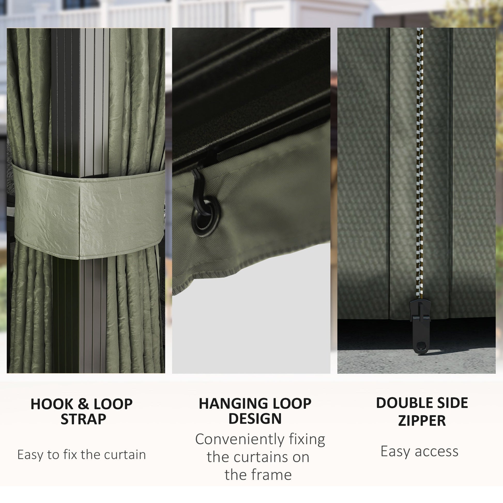 3 x 4m Hardtop Gazebo Canopy with Metal Roof, Aluminium Gazebo Permanent Pavilion with Netting and Curtains, Dark Grey