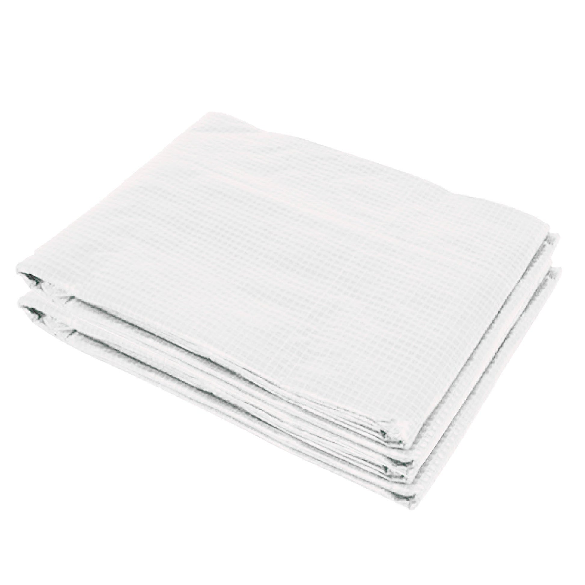6 x 3 x 2m Greenhouse Replacement Cover ONLY Winter Garden Plant PE Cover for Tunnel Walk-in Greenhouse with Roll-up Windows Door Outdoor, White