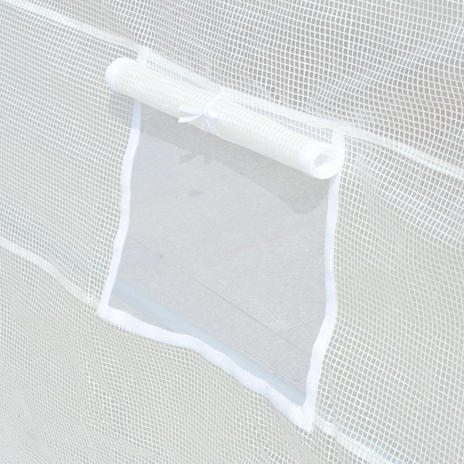 6 x 3 x 2m Greenhouse Replacement Cover ONLY Winter Garden Plant PE Cover for Tunnel Walk-in Greenhouse with Roll-up Windows Door Outdoor, White