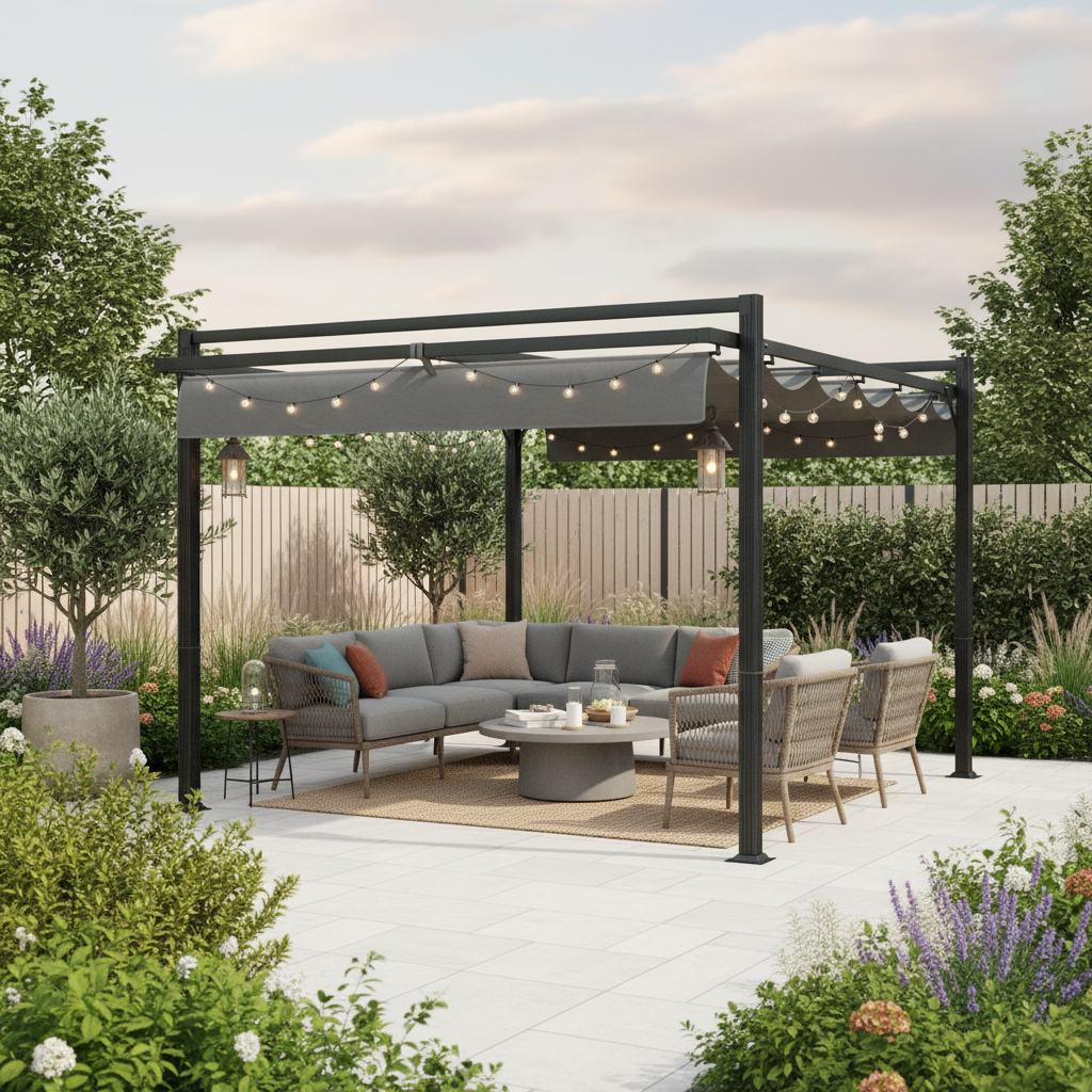 Pergola Natural Daytime Scene