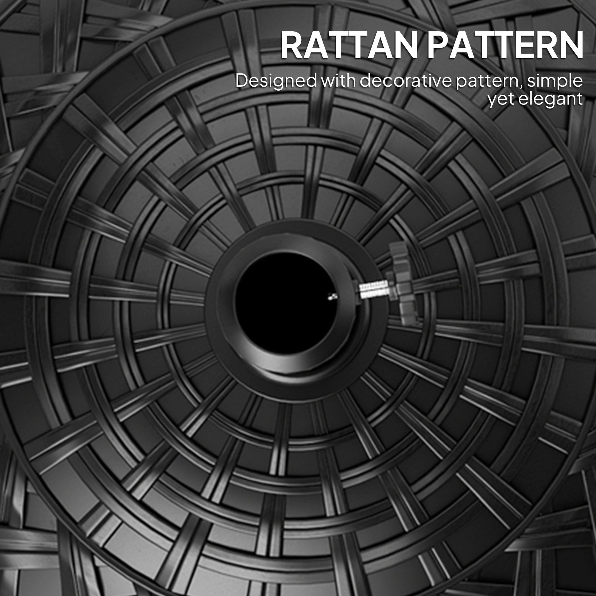 12kg Garden Parasol Base, Round Resin Garden Umbrella Base, Heavy Duty Parasol Stand for 38mm or 48mm Outdoor Umbrella Poles, Black