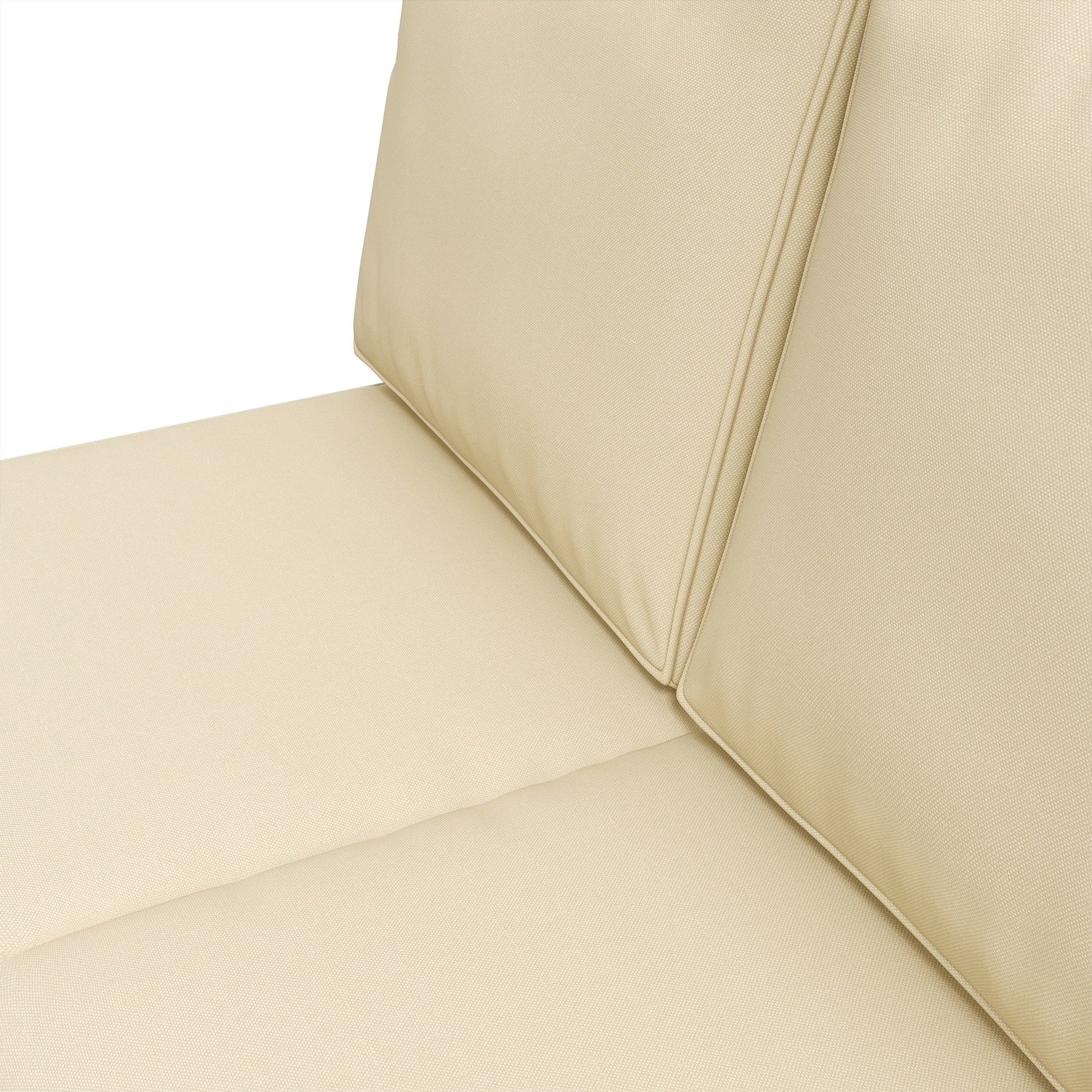 2 Seater Outdoor Seat Cushions, Backrest, Water Repellent Seat Pads for Dining Chair, Swing, Sofa, Beige