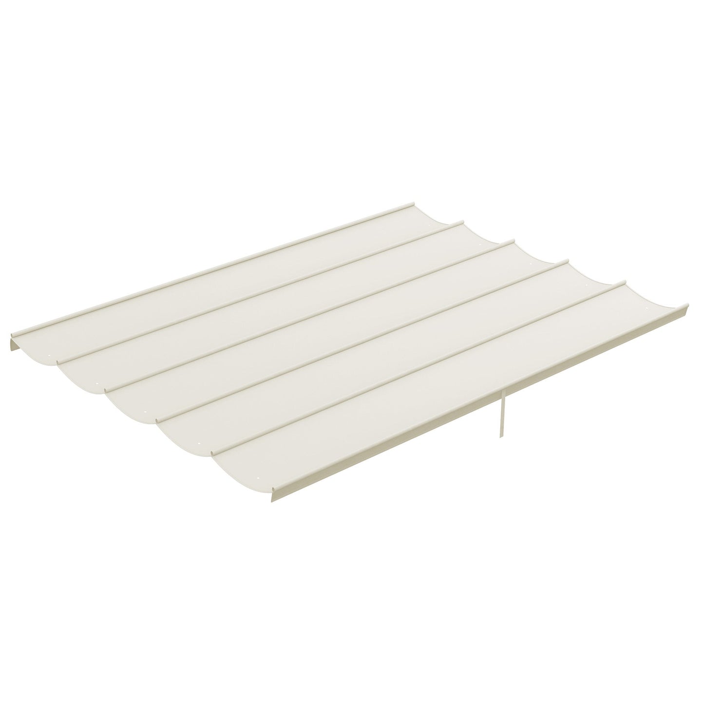 Retractable Pergola Shade Cover, Replacement Canopy Fabric for 4 x 3 (m) Pergola, Gazebo Retractable Roof, Cream White