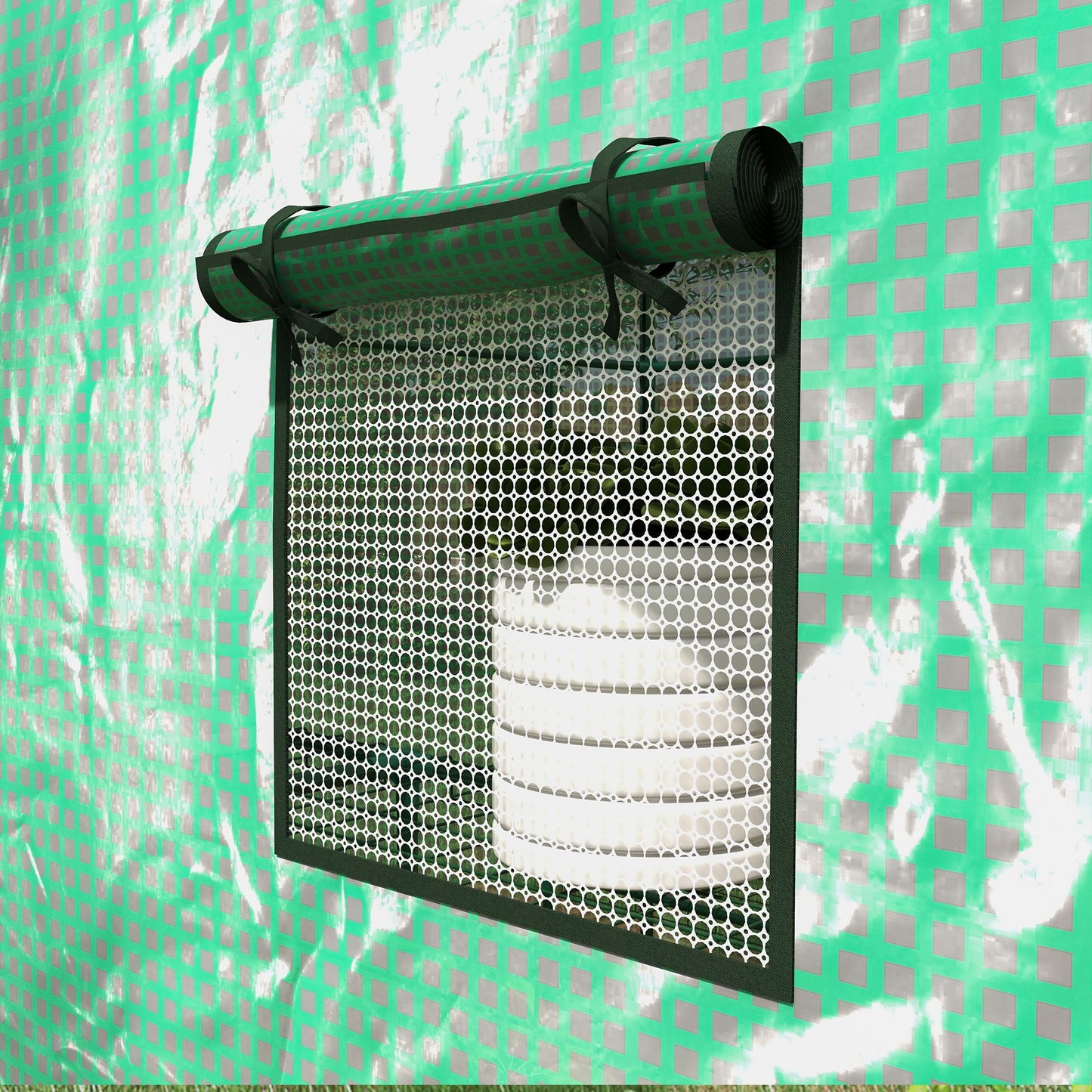 Walk-in Greenhouse with 3 Tier 12 Shelves, Small Greenhouse with Reinforced PE Cover, Garden Plant Growhouse with Roll-up Door and Three Mesh Windows, 140 x 213 x 190 cm, Green