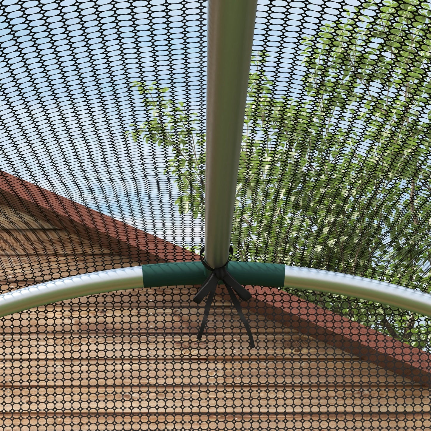 Fruit Cage Bird Netting, Heavy Duty Fruit and Vegetable Protection Tent with Zipped Door, Anti Bird, Insects, Small Animals, 1.2 x 1.2 x 1.9m, Black