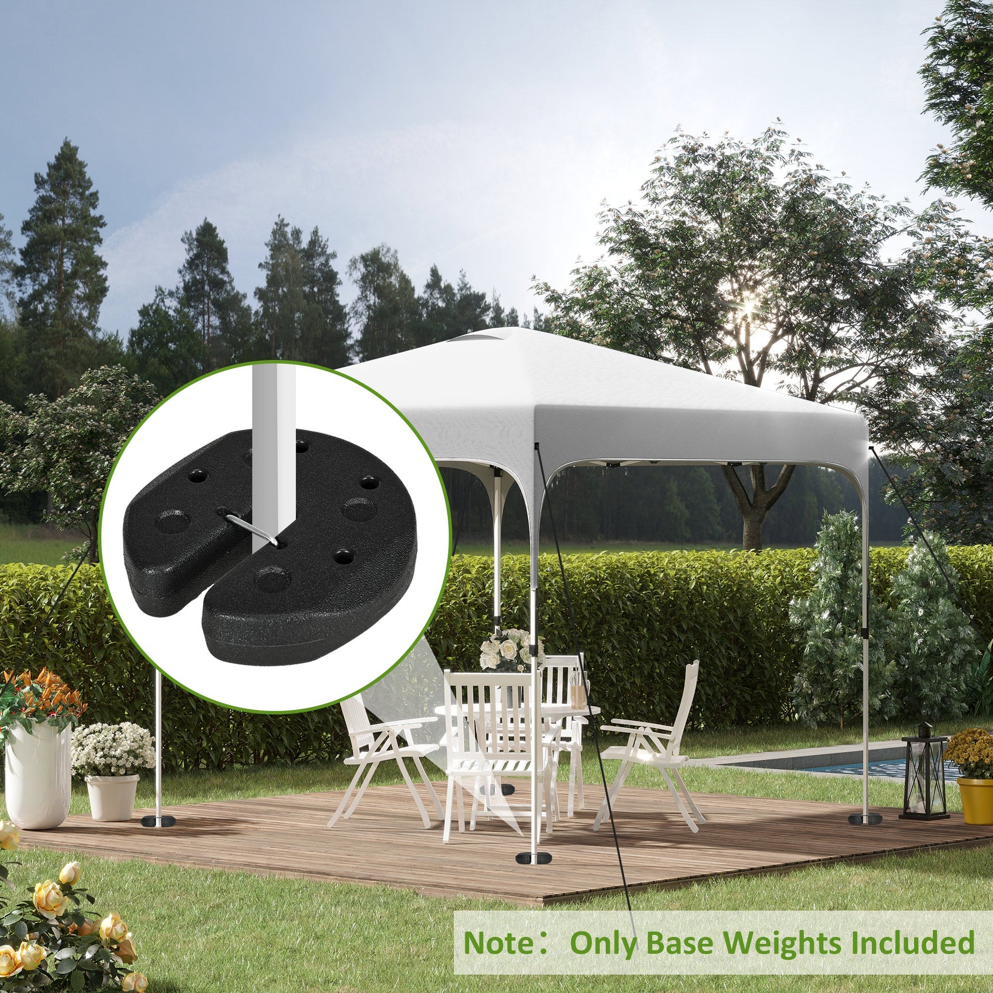 Gazebo Weights Set of 4, Total 12KG Weights for Gazebo Legs with Reinforce Pins and Carry Belt, for Gazebos Shelters Marquees Tents